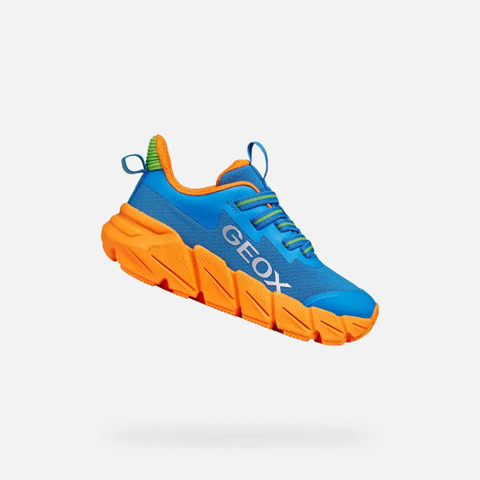 Light blue/Orange
