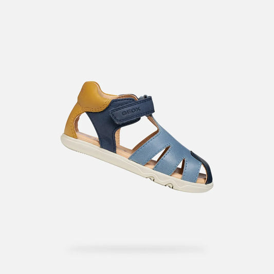 Navy/Ocher Yellow
